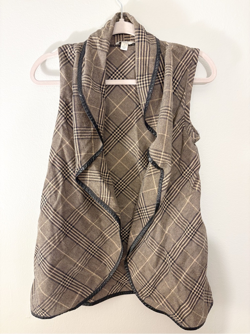 100% Cotton Cato Est 1946 Plaid Vest